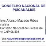 Afonso Ribas Psicanalista - @psicanalise.ribas - Instagram