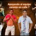 Apoyando al equipo naranjo en Calle 7 - Facebook