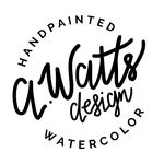 Amanda Watts - @awattsdesign_watercolor - Instagram