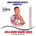 Hon. Anne Wangari, MCA Rurii Ward 2022 - Facebook