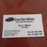 Ben E. Mbonu - @greatbenmotors44 - Instagram