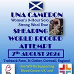 Una Cameron Solo 9-Hour Shearing World Record Holder 517 Strong Wool Ewes - Facebook