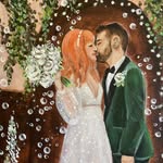 Charlotte Shearing - Live Wedding & Event Painter - @lovestorypainter - Instagram