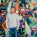 David Bade tekent Heerlen onder de tafel - Facebook