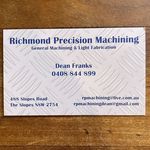 Dean Franks - @richmondprecisionmachining - Instagram