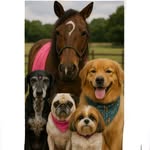 Uma matilha de 🐶🐶🐶🐶 e um 🐴 - @douglasgolden_eelas - Instagram