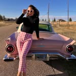 Aubree & Edith - Vintage 1957 Ford Thunderbird - @thepinkthunderbird - Instagram