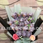 Buket snack, uang dan hijab - @elisacraft.co - Instagram