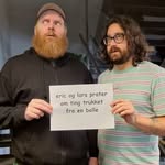 Eric og Lars prater om ting trukket fra en bolle - @bolleprat - Instagram