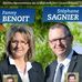 Stéphane Sagnier - Fanny Benoit, pour le canton d'Etaples. - Facebook