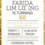 Farida Lim is Turning 60 - @faridalim60 - Instagram