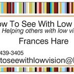 Frances Hare - @howtoseewithlowvision - Instagram