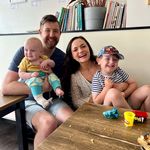 Gary Atkin, Caitlin Byworth, Teddy & Sully - @the_atkin_family - Instagram