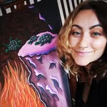 Haley Wolf - Acrylic ART - @lifeisourcanvas - Instagram