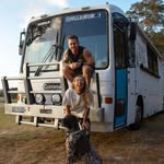 Bec & Jacob + Shadow | BUS TO BOAT LIFE | Australia - @maggieontour_3 - Instagram