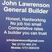 John lawrenson general builders - Facebook
