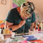 Pouring Künstlerin Tispali Lisa Scharf - @tispali - Instagram