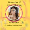 November16 it's my birthday♏🦂 - @meloubestqueen - TikTok