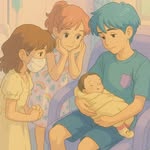 Eloise (mãe), Bryan, Victória, Valentina e Maria Eduarda - @_agora_somos_6 - Instagram