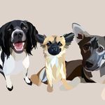 Maggie, Mila and Rex - @maggies.pack - Instagram