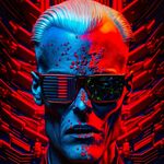 Max Headroom - @skynet.midjourney - Instagram