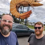 Michael and Alan. The T-Lex team, Shitbox Rally Winter 2025 - @tlex_shitbox_rally - Instagram