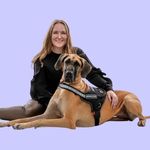Speaker Michelle Weger + Quinn Narcolepsy Service Dog Great Dane - @daneonaplane - Instagram
