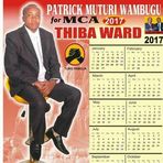 Patrick Muturi Wambugu for M.C.A Thiba Ward 2017 - Facebook