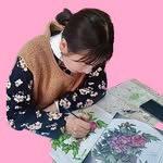 천에 꽃그림 그리는 로즈쌤 | 대구 로즈앤젤라 - @roseangela_73 - Instagram