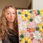 Sarah Justine Artworks | Floral Texture Art - @sarahjustineartworks - Instagram