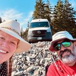 Sarah, Kevin, Ruggles and Astrid (our van) - @astrid_adventure_van - Instagram