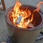 kj, sean, tiger, the fire pit, and who ever else shows up - @stoop.sit - Instagram