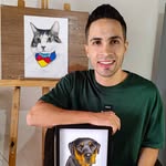 Simón Sierra | Retratos de mascotas - @simon.artt - Instagram