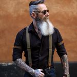 Tomasz Lach Beard Tattoo Model - @tom_horn_outlaw - Instagram