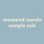 weekend wanda sample sale - @wandasamplesale - Instagram