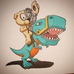 Wayne Gaddis - @cyannosaurusart - Instagram