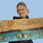 Ashley🩵Floral-Woodworking Artistry - @williswoods_woodworking - Instagram