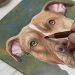 Pet portrait artist Alexandra Yanchak - @dogartae - Instagram